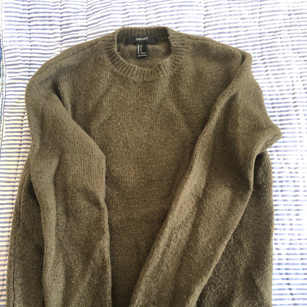 Forever 21 Army Green Sweater